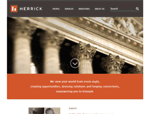 Tablet Screenshot of herrick.com